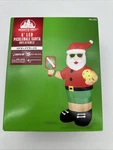 6FT Led Santa Claus Playing Pickleball Christmas Inflatable Yard Holiday Decor. Fixed Price $89.99.