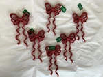 Kurt Adler Red Ribbon Ornaments***set Of 6***BRAND New With Tags***. Fixed Price $36.00.