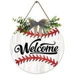 Fenarenes Baseball Sign- Front Welcome Round For Home Outdoor.... Fixed Price $27.25.