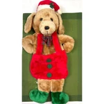 Christmas Puppy Dog Plush Stocking By Santa Best Company Vintage Holiday Decor. Fixed Price $12.00.