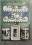 Vtg Better Home 4 Piece Bathroom Set Holiday Polar Bear Christmas Decor Nib. Fixed Price $23.99.