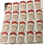 Wooden Santa Face By Darice Finished Red & Beige Christmas Decoration Craft. Fixed Price $15.99.