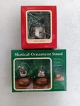 Vtg 1992 Squirrels Holiday Ornament With Stand Carlton Cards Heirloom In Boxes. Fixed Price $10.99.