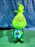 4' Gemmy Airblown Inflatable Christmas Little Grinch Holding Present. Fixed Price $39.95.