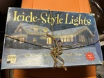 One Box Of 300 Icicle Style Indoor Outdoor Bright Clear Lights 2 Sets 150. Fixed Price $19.99.