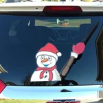 Wipertags Chilly The Waving Snowman Holiday Winter With Decal Attaches To Rea.... Fixed Price $29.93.