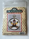 Vintage Traditions Christmas Cross Stitch Kit Elf Ornament Gold Frame 1993 Wangs. Fixed Price $10.95.