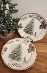 Better Homes & Gardens Winter Forest Salad Plate Bunny Tree SET/2 New. Fixed Price $20.27.