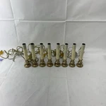 Vintage 1980 Electric 9" Window Candle Lamps W/brass Base-price Product. Fixed Price $29.00.