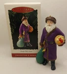 Vintage Hallmark Keepsake - Merry Olde Santa 1995 Purple Coat #6 Series. Fixed Price $10.99.