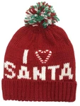 D&y Womens Red Love Santa Claus Holiday Beanie Christmas Hat Stocking Cap. Fixed Price $11.99.