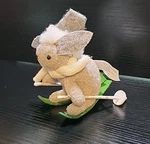 Vintage Holiday Lane Cozy Christmas Gray Skiing Mouse Ornament. Fixed Price $9.20.