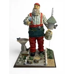 Vtg 1999 Pfaltzgraff Gardening Santa Naturewood Christmas Figure Multicolor 11". Fixed Price $44.98.