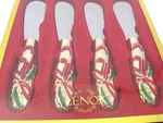 Lenox Holiday Nouveau Cheese Spreaders Set Of 4 Christmas New In Box. Fixed Price $32.89.