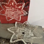 Nib Vintage Mikasa Christmas Carol Crystal/glass Star Server Plate 12.5" Holiday. Fixed Price $20.40.