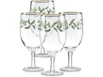 Lenox 849606 Holiday 4-PIECE Iced Beverage Glass Set. Fixed Price $59.95.