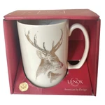 Lenox Christmas Mug Up On The Rooftop Reindeer Porcelain 12 Oz New Old Stock. Fixed Price $16.99.