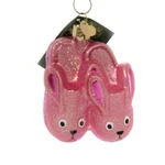 Old World Christmas Bunny Slippers Childhood Memories Decorative Hanging. Fixed Price $25.99.