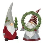 Melrose Holiday Gnome Figurine With Pine Tree And Wreath Accent (set Of 2). Fixed Price $41.99.