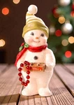 Bethany Lowe Christmas Deck The Halls Snowman Figurine TD9079 New. Fixed Price $42.95.