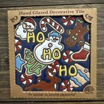 Hand Designs Wall Christmas Santa Ho Tile Earthtones 6X6" Nos. Fixed Price $13.39.