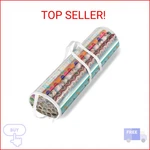 Whitmor 6044-4924 Clear Gift Wrap Organizer Zippered Storage For 25 Rolls. Fixed Price $10.99.