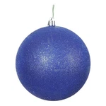 Vickerman 4" Plastic Ball Ornaments In Glitter Cobalt Blue (set Of 6). Fixed Price $39.49.