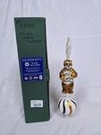 Clemson University Tigers Blown Xmas Tree Topper Slavic Treasure Glasscots. Fixed Price $203.97.