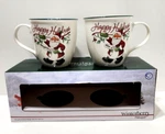 Pfaltzgraff Winterberry Naughty & Nice 20OZ Santa Mug Set New Box 2018. Fixed Price $18.00.