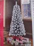 New Non-lit Flocked Pine Christmas Tree. Fixed Price $49.99.