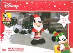 Disney Gemmy 3.5' Mickey Mouse Santa Beard Air-blown Inflatable Christmas 2018. Fixed Price $52.00.