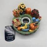 Old Virginia Candle Capper Fall Acorns & Leaves Floral Hen Pumpkin Stopper. Fixed Price $12.25.