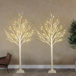 2-PACK 4FT Lighted Birch Tree For Indoor Christmas Decorations Outdoor, Highe.... Fixed Price $101.98.