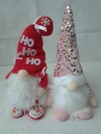 2PC Led Lighted Christmas Gnome Elf Doll Figurine Holiday Cor. Fixed Price $12.00.