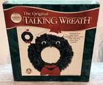 The Original Talking Wreath By Gemmy Animated Christmas 1997 - New Nip Sealed. Fixed Price $89.00.