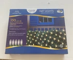 Holiday Time 150-COUNT Clear Net Lights Green Wire 6' X 4' Christmas New. Fixed Price $14.89.