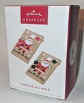 2025 Hallmark Keepsake Ornament Ho-ho-hole Santa Cornhole Boards New. Fixed Price $12.85.