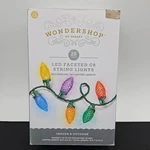 Wondershop Led Faceted C9 String Lights 25CT Multicolor 16FT Indoor Outdoor C2. Fixed Price $19.99.