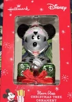 Disney Mickey Mouse Blown Glass Hallmark Christmas Tree Ornament 2015 Nib. Fixed Price $18.99.
