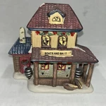 Holiday Time - Boats And Bait 2005 Nautical Collection Christmas Village Shop. Fixed Price $15.99.