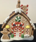 Partylite Gingerbread Tealight House P7304 Christmas Candle Holder Retired. Fixed Price $24.99.