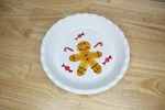 Michaels 9" Ceramic Christmas Pie Pan Gingerbread & Candy Cane Design. Fixed Price $24.99.