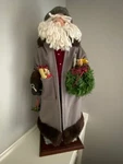 Santas Etc. Father Christmas Bearing Gifts- Large 23 1/2" Tall With Stand-. Fixed Price $110.00.