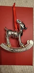 Lenox 2023 Baby's 1ST Christmas Rudolph Silver Ornament Orig $60. Fixed Price $38.00.