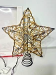 Lit Tree Star Topper Ashland Christmas Warm White Light 24" Cord Indoor Outdoor. Fixed Price $14.89.