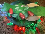 4X 100-LIGHT Smooth Led C9 Super Bright Red And Green Christmas On Spool. Fixed Price $100.00.