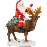 Northlight 8.25" Santa Claus Rides Reindeer Christmas Figurine. Fixed Price $35.27.