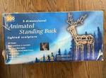 Home Accents Holiday 4 Ft Animated Standing Buck Deer Sculpture Lighted 3D New. Fixed Price $68.80.