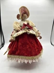 Katherines Collection Wayne Kleski Christmas Mouse Doll 15 Inches Flawed. Fixed Price $45.00.