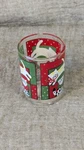Vintage Wal-mart Christmas Cat Votive Candle Holder Glass Holiday Kitties 2.5". Fixed Price $6.99.